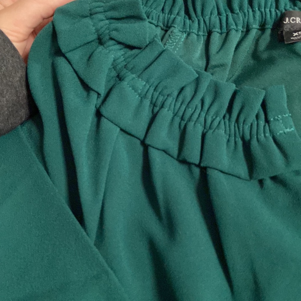 J. Crew Ruffleneck Top - Picture 2 of 5